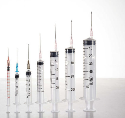 Luer Lock Sterile Hypodermische Spritze Einweg 3 Teil 50Ml 60Ml ohne Nadeln