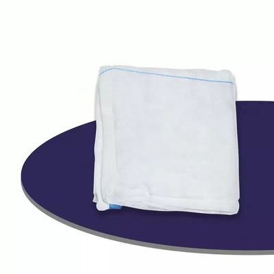 100% Baumwolle Medizinische Laparotomie Sponge Sponge Steril Bauchpolster mit Röntgen gefaltet oder genäht