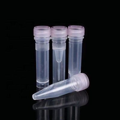 Rohr-Beispielrohr 1.5ml konisches unteres Microcentrifuge mit Schrauben-Hut